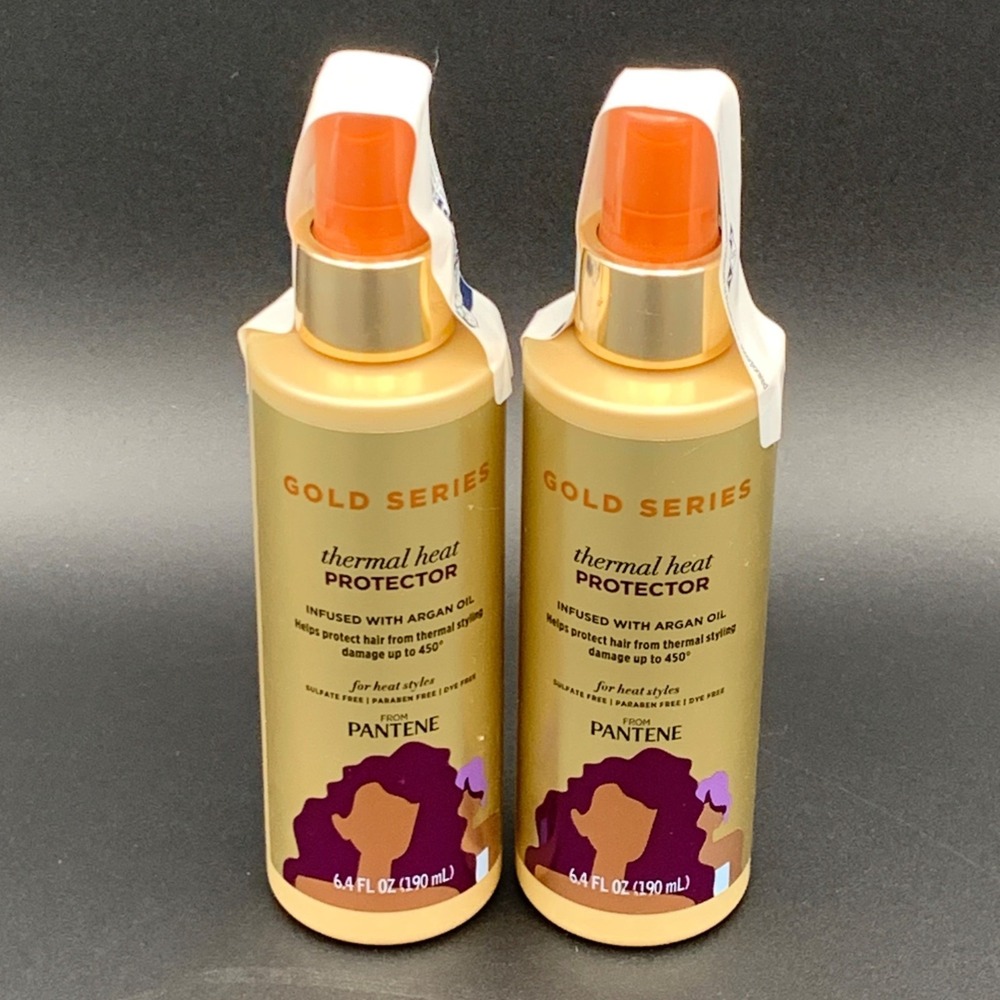 Pantene Gold Series Thermal Heat Protector Spray Argan Oil 6.4oz Lot‎ of 2